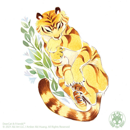 MultiTiger Watercolor Print