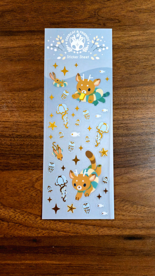 Swimming Sticker Sheet