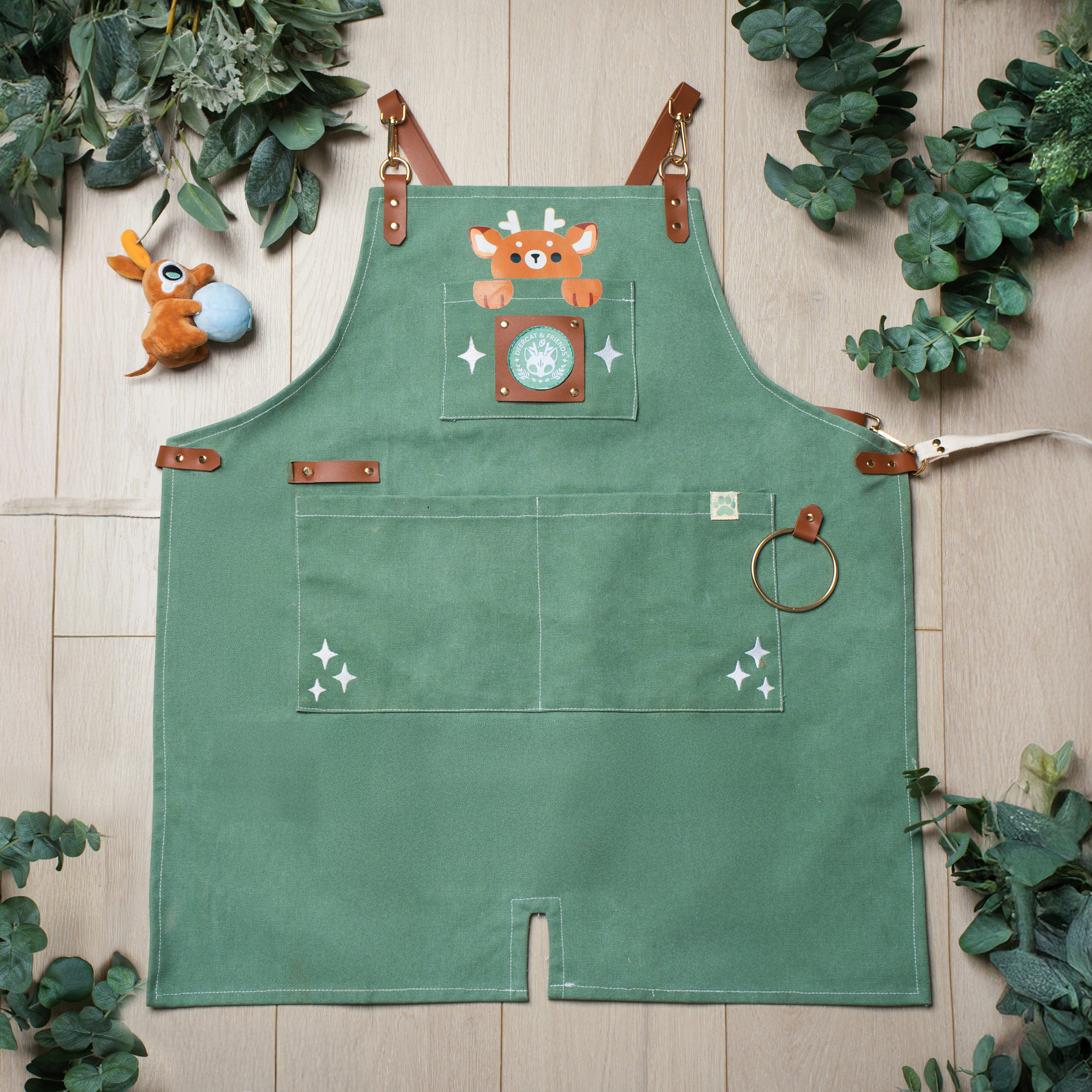 DeerCat Waxed Canvas Work Apron