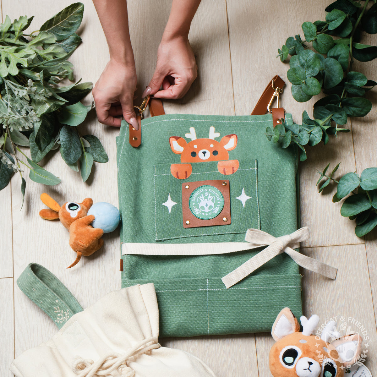 DeerCat Waxed Canvas Work Apron