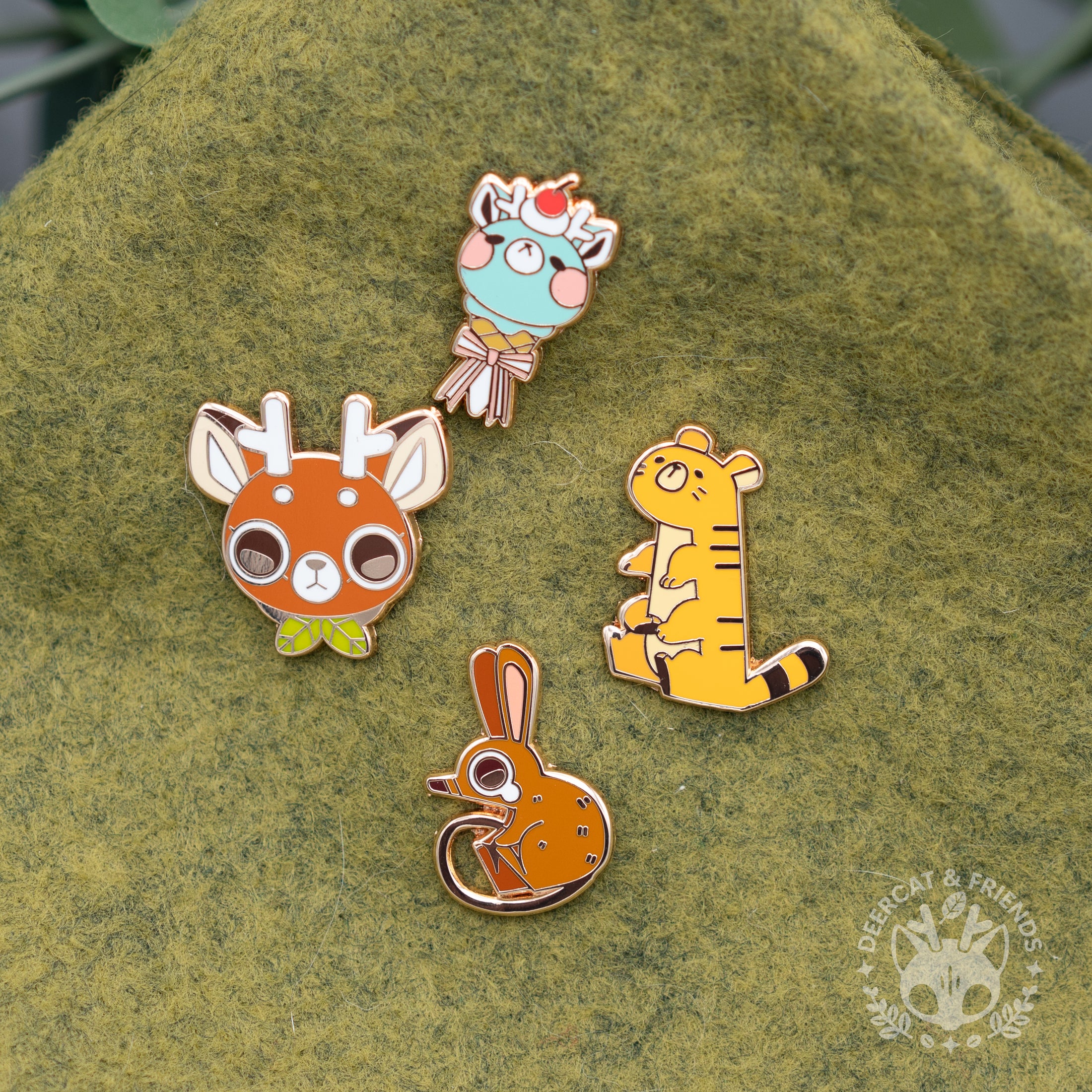 DeerCat Enamel Pin