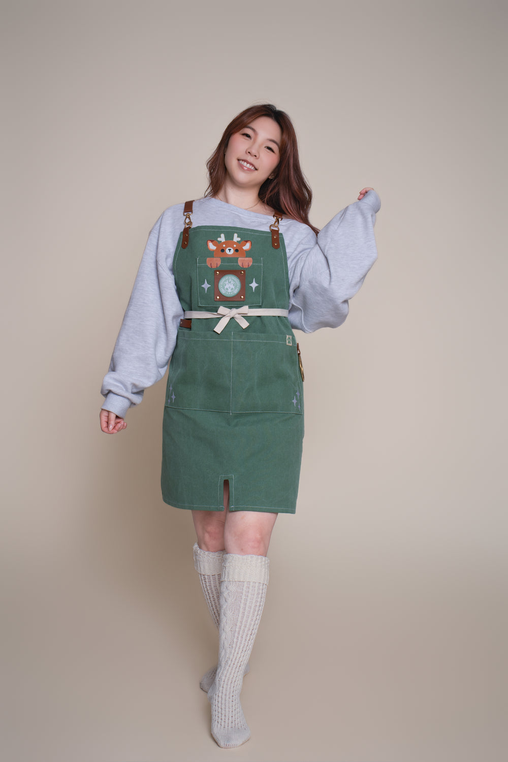 DeerCat Waxed Canvas Work Apron
