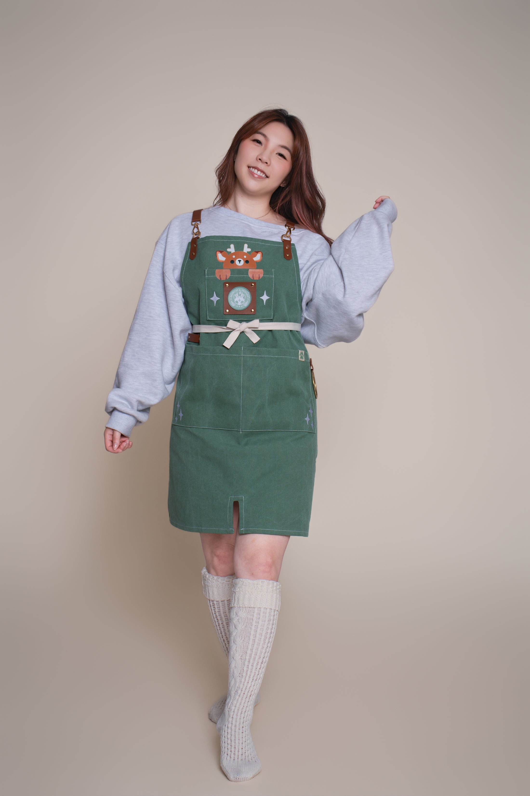 DeerCat Waxed Canvas Work Apron
