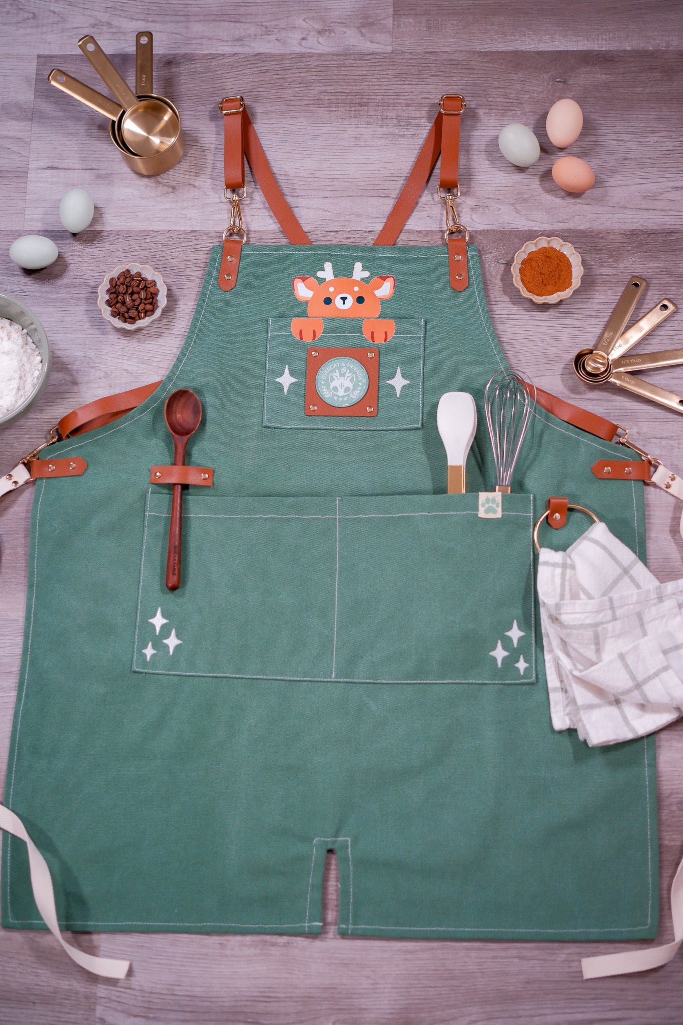 DeerCat Waxed Canvas Work Apron