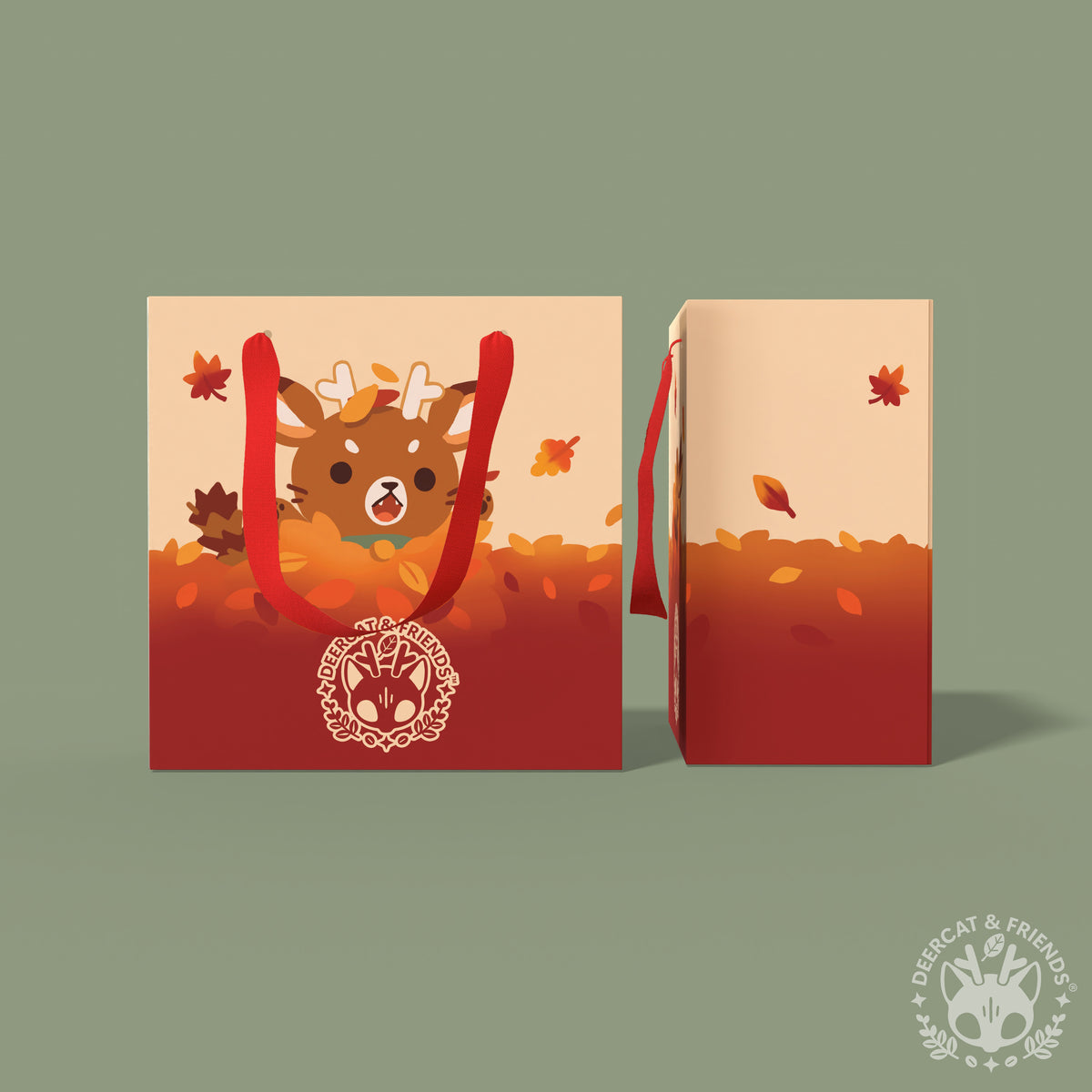 Gift Paper Bags with Ribbon Handles