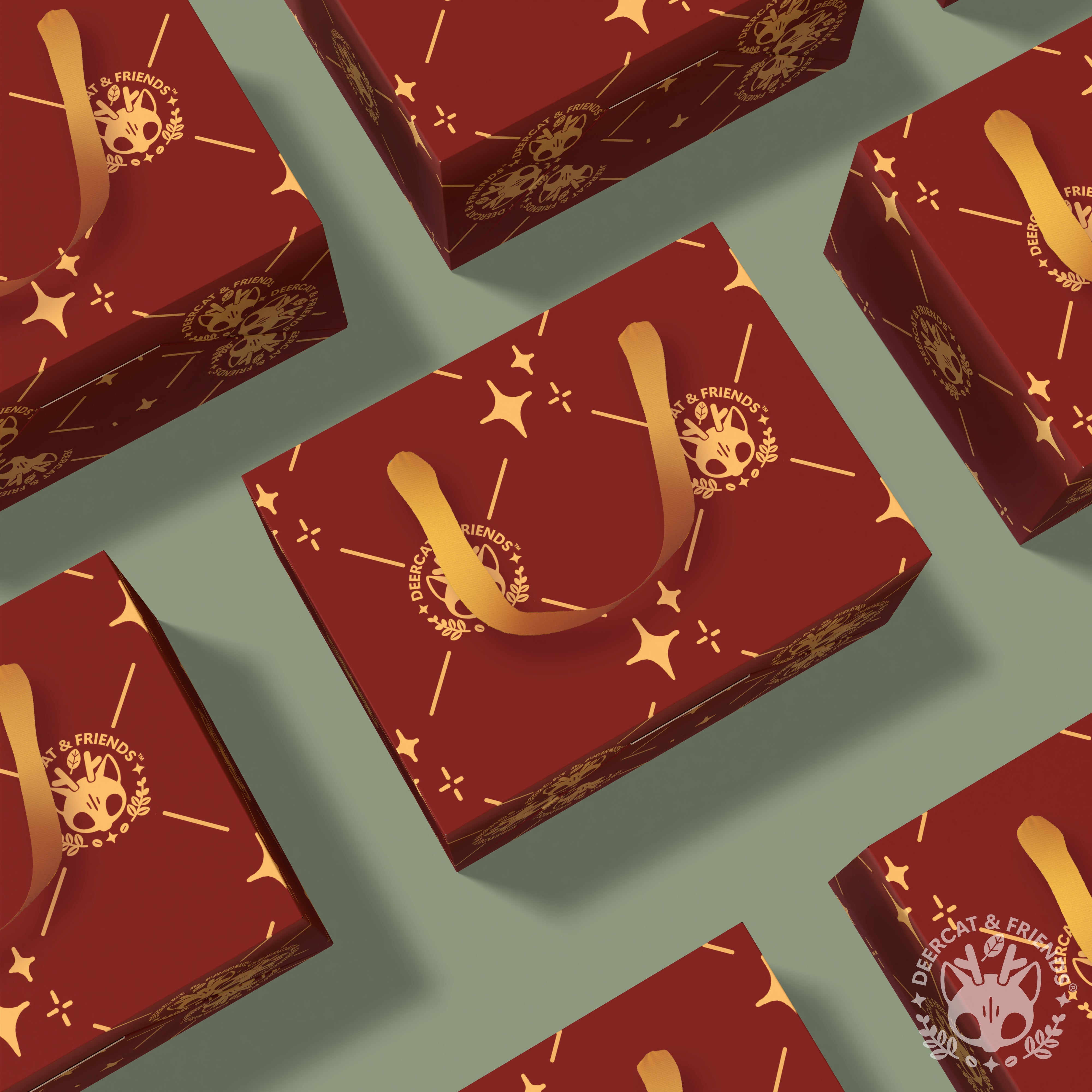 Gift Paper Bags with Ribbon Handles