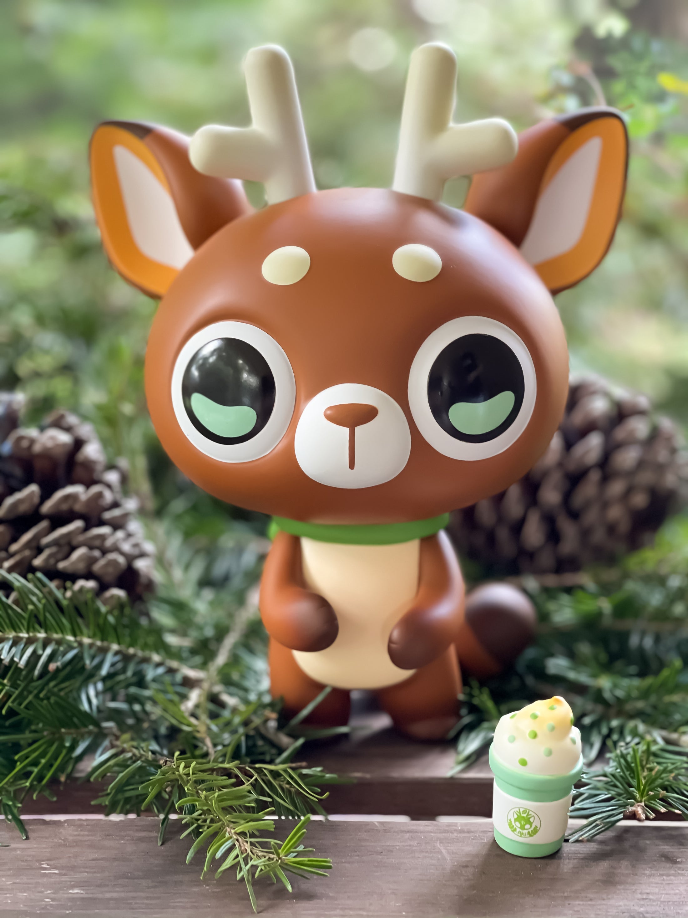 DeerCat Vinyl Toy - Series 1 - Latte Break - LARGE EDITION - VAULT ARCHIVE RELEASE