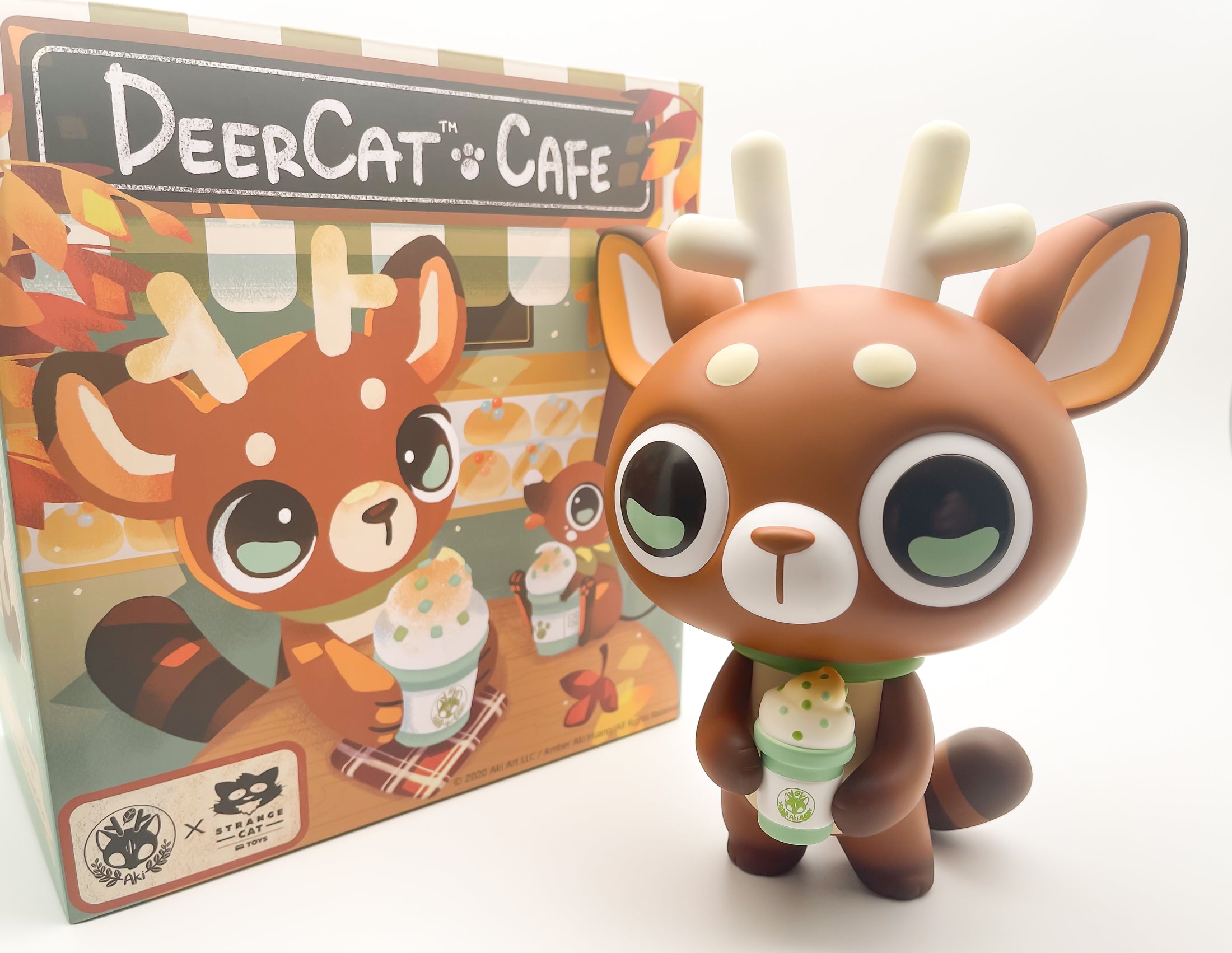 DeerCat Vinyl Toy - Series 1 - Latte Break - LARGE EDITION - VAULT ARCHIVE RELEASE
