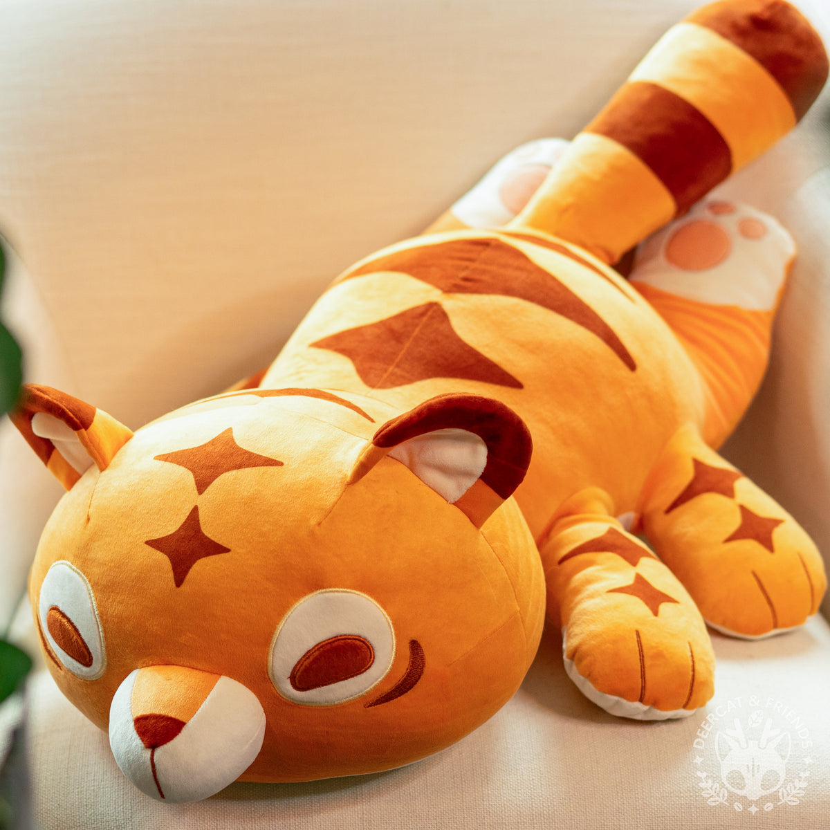 PRE-ORDER - GIANT 4LB Weighted Multi-Tiger Plush