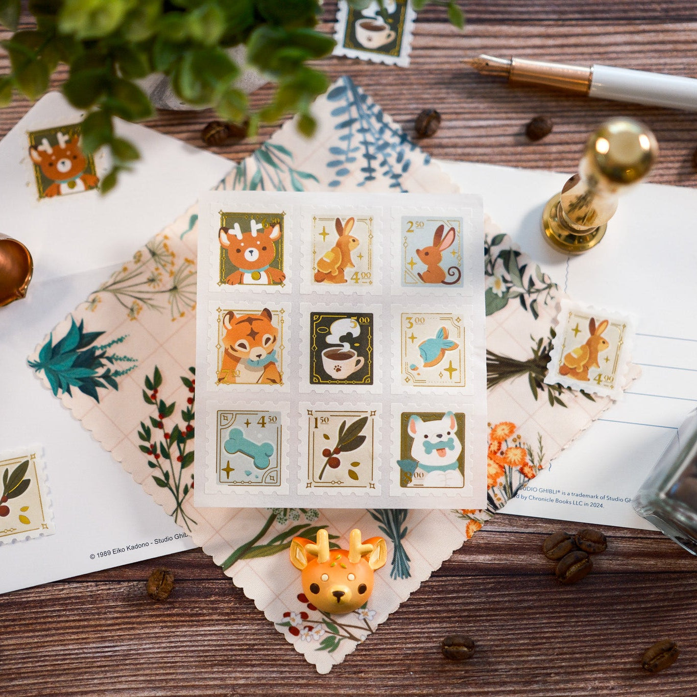 Washi & Gold Foil Stamp Stickers