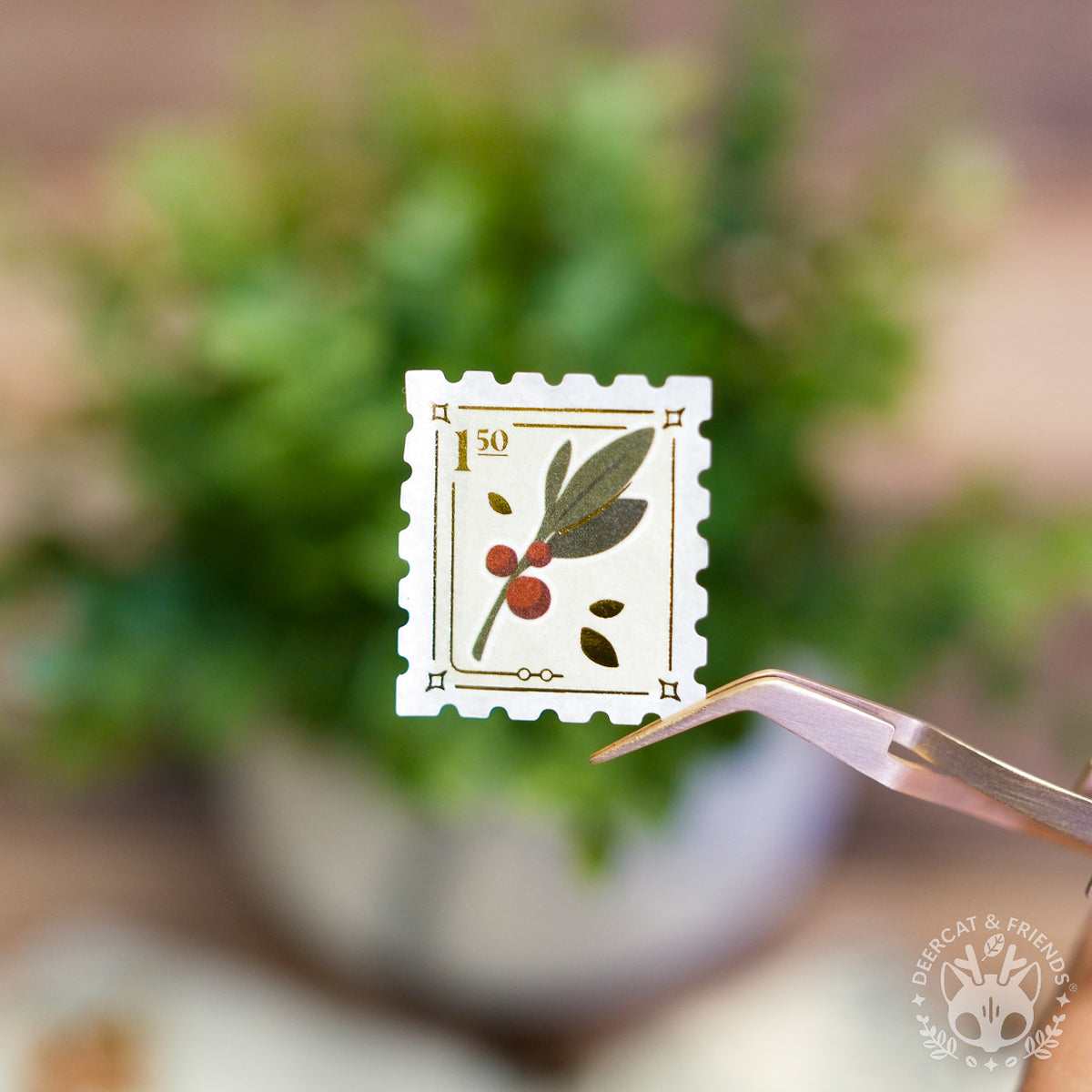 Washi & Gold Foil Stamp Stickers